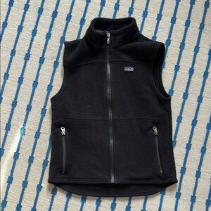 Patagonia Kids Black Fleece Vest